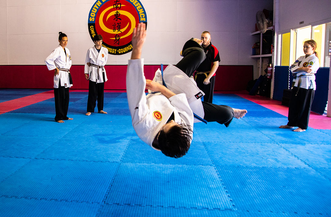 jujitsu training at Sunshine Coast Dojo - South East Self Defence